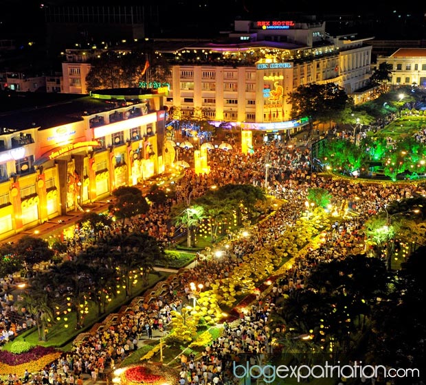 La rue Nguyen Hue fait partie des nombreux sites à découvrir à Saigon