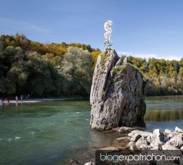 expatriation en Allemagne : L'Isar est une rivière de Bavière en Allemagne, affluent droit du fleuve le Danube